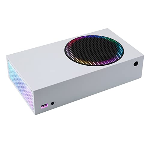 eXtremeRate RGB LED Light Strip for Xbox Series S Console Fan Vent, 39 Effects Multi Color Changing Flexible Tape Light Strip Kit for Xbox Series S Console with IR Remote, DIY Decoration Accessories