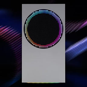 eXtremeRate RGB LED Light Strip for Xbox Series S Console Fan Vent, 39 Effects Multi Color Changing Flexible Tape Light Strip Kit for Xbox Series S Console with IR Remote, DIY Decoration Accessories