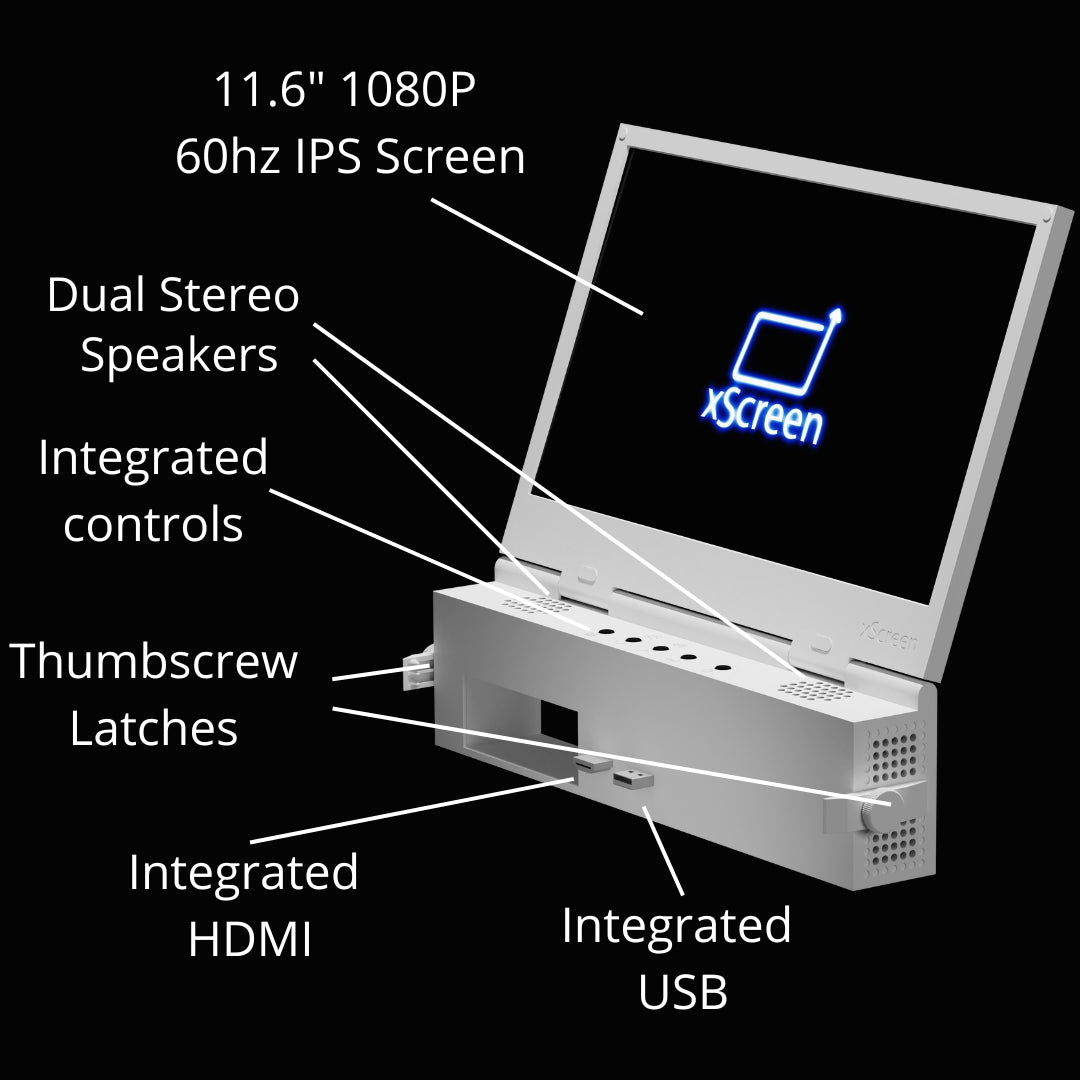 xScreen - Designed for Xbox Series S - 11.6 1080P FHD 60Hz IPS Portable  Screen Attachment - Unique CABLEFREE Design